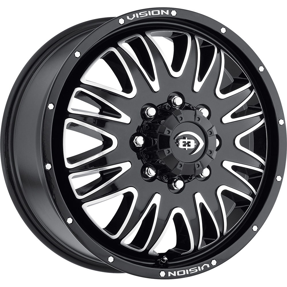 Vision - 401 Rival Dually Front - Black & Machined